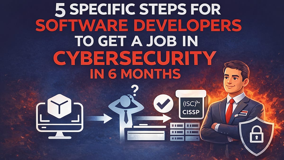 5 Specific Steps For Software Developers To Get a Job in Cybersecurity ...