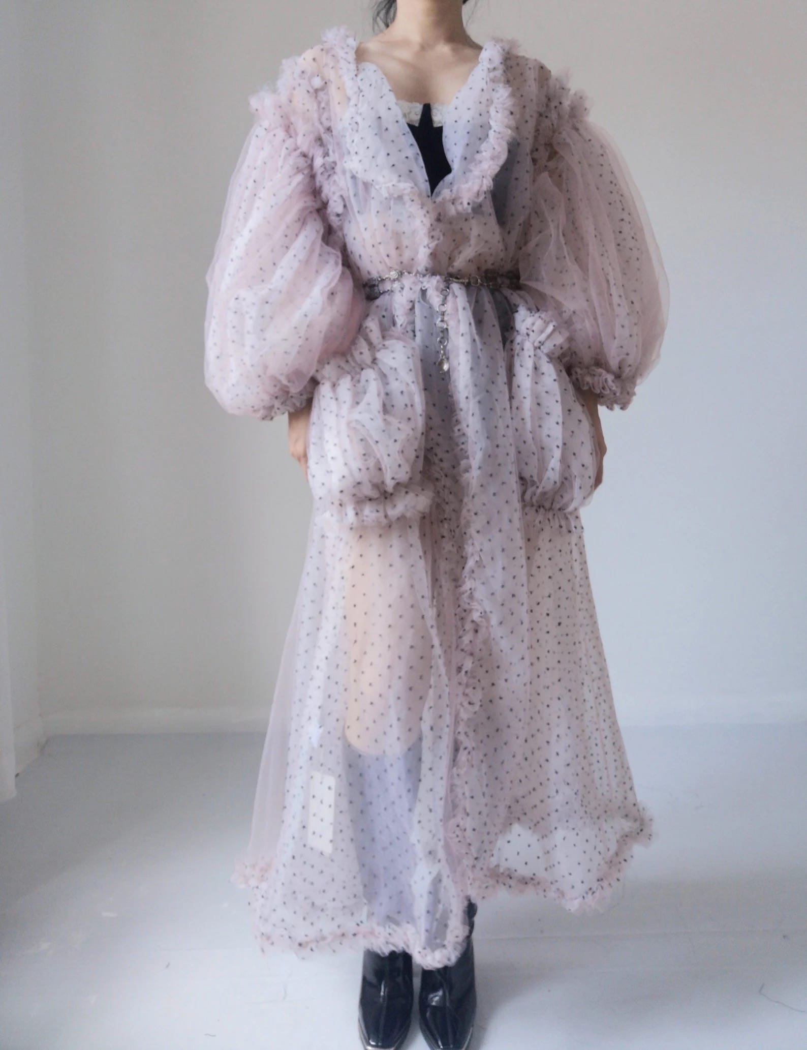 ジャケット・アウター andequal tulle pattern sheer jacket tulle pattern sheer jacket – andequal