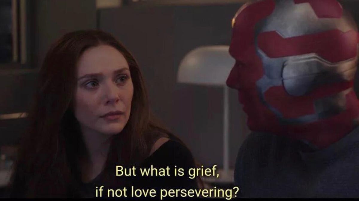 WandaVision's line about 'grief' sent the internet into a spiral - CNET