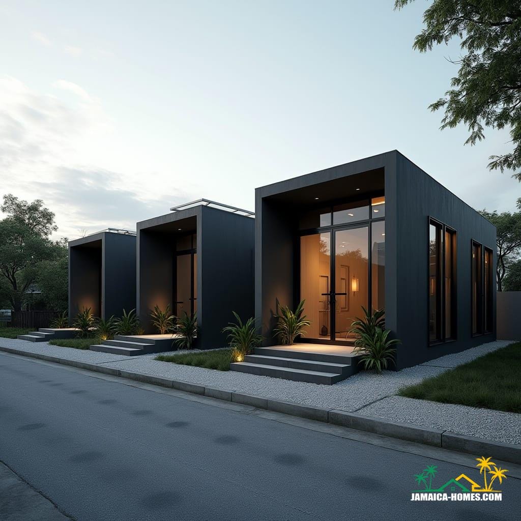 Kingston Black Concrete Terrace Row