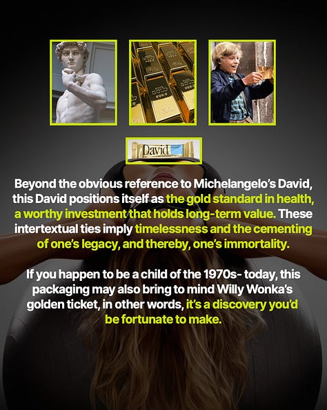 Semiotic Image Analysis — David Protein Bar