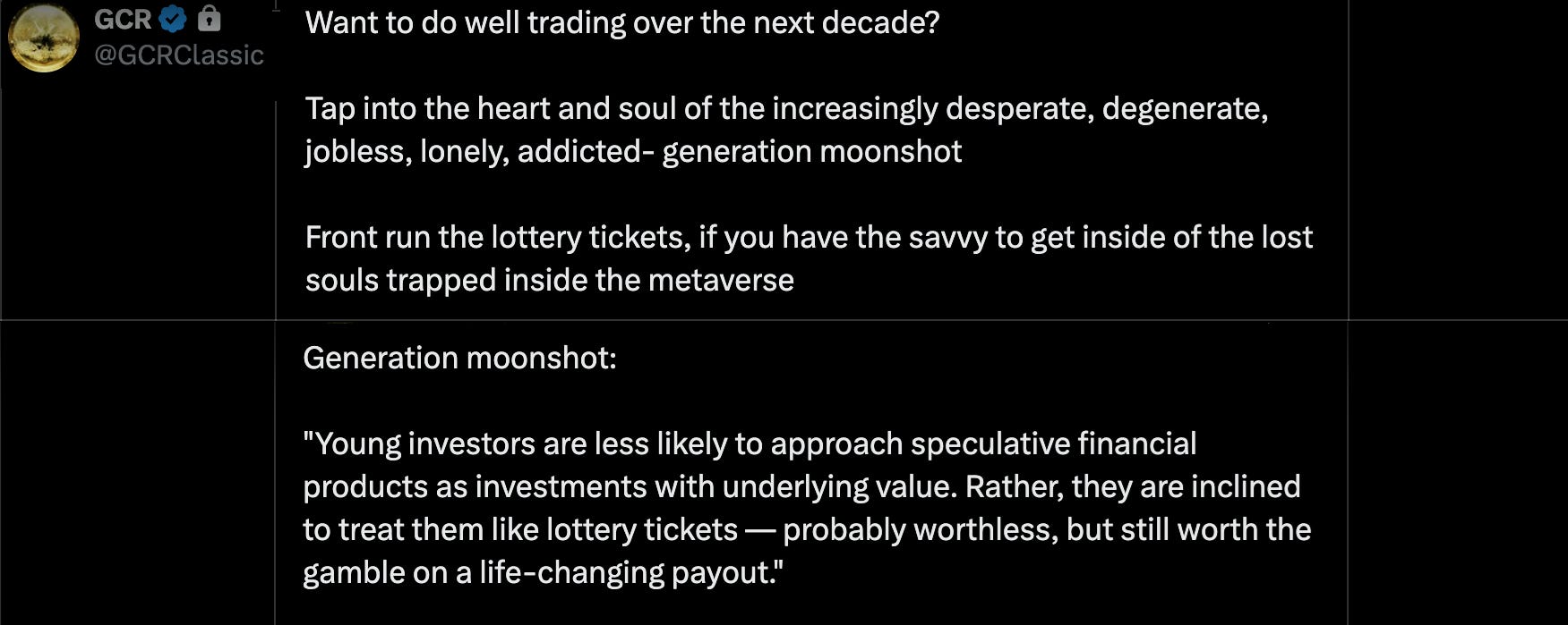 Generation Moonshot and the Age of Rolling Bubbles