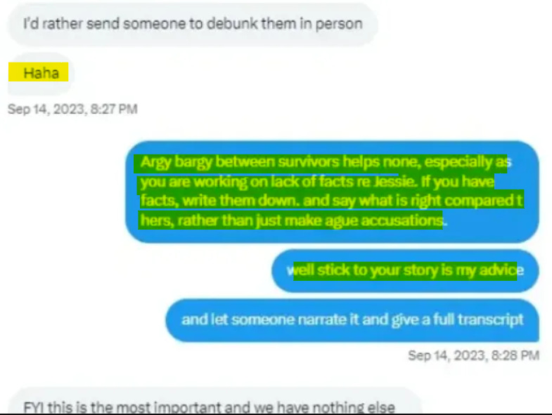 David Hall's DM's about Jessie Part 1