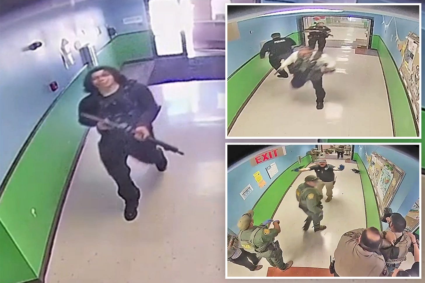Cops ran away from gunshots during Uvalde school shooting: video