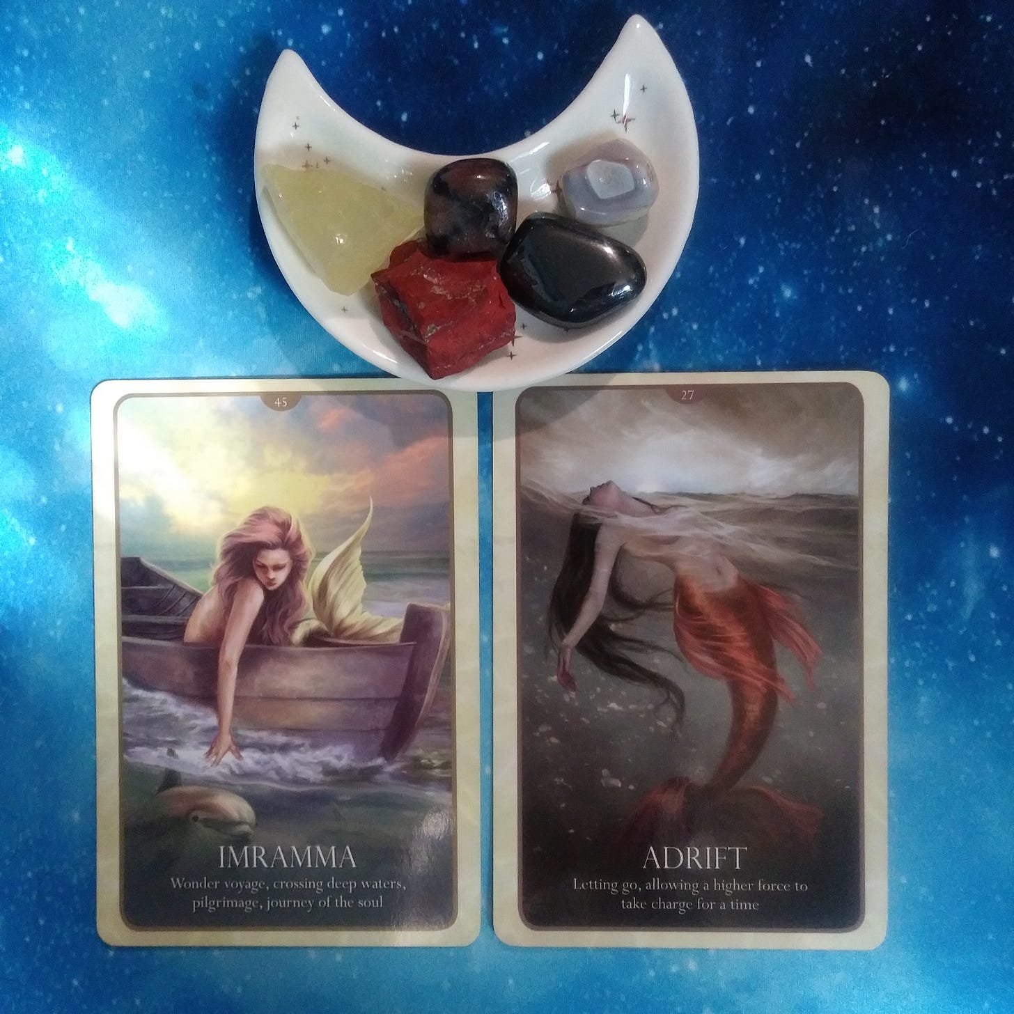 A Message from the Universe ~ Release and Flow, Oracle of the Mermaids Cards