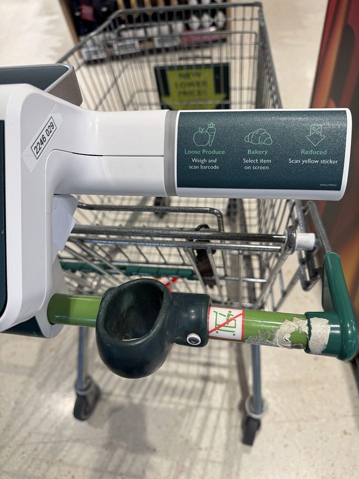 Waitrose, smart trolleys