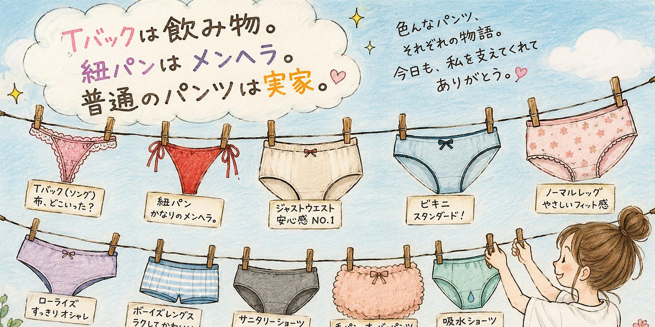 今日は、パンツについて学びましょう。