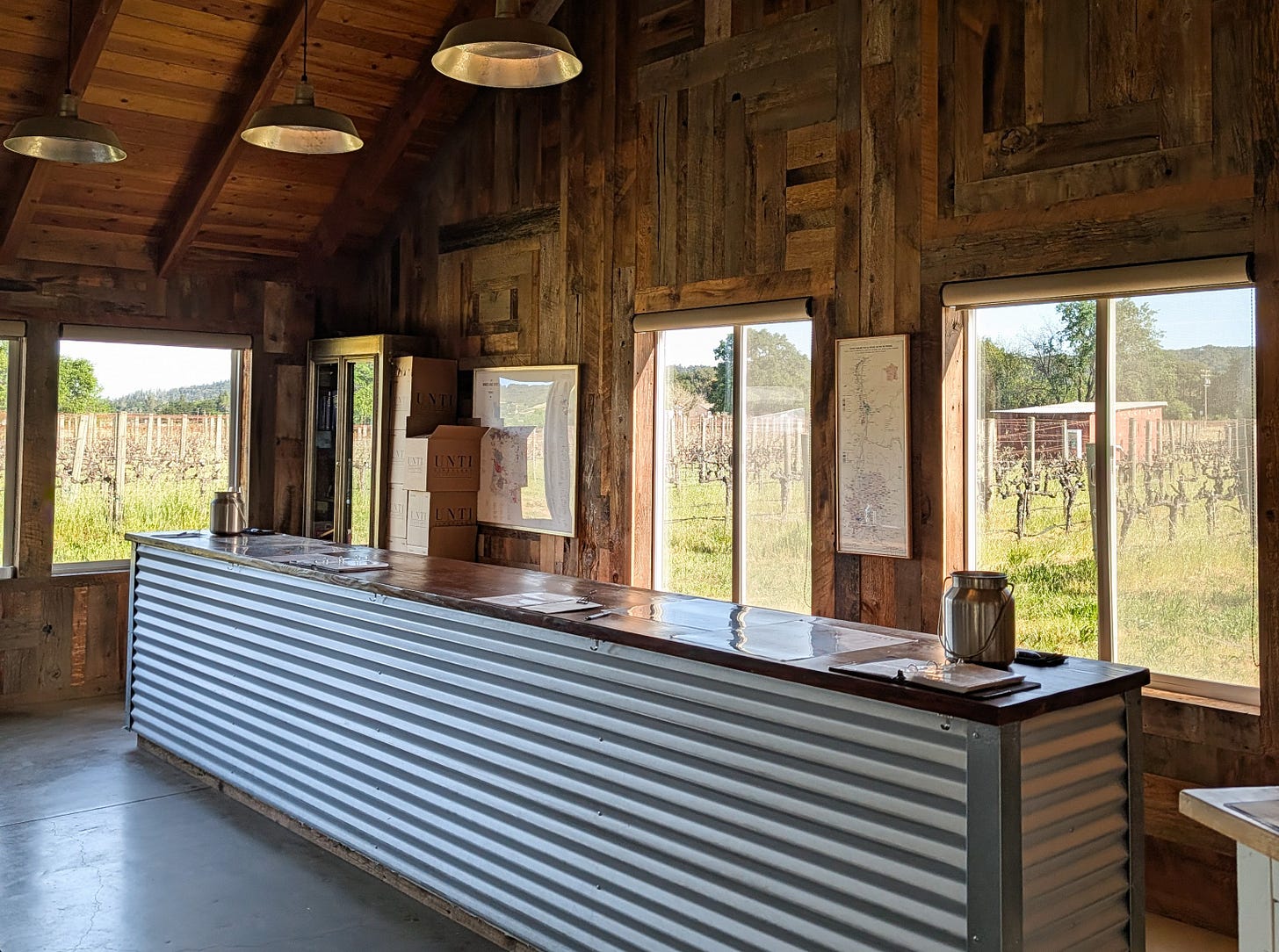 Unti Vineyards tasting room in Dry Creek Valley, Sonoma Unti Vineyards tasting room in Dry Creek Valley, Sonoma