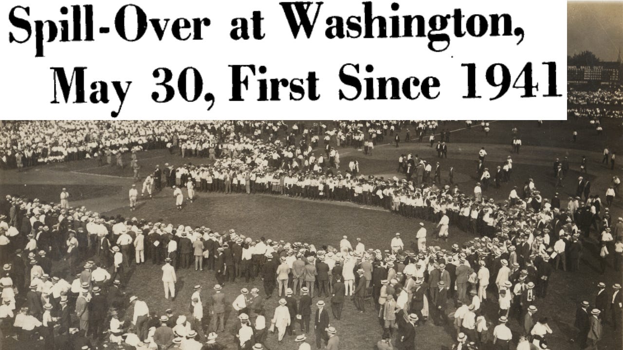 Baseball Replay Journal Overflow Crowd