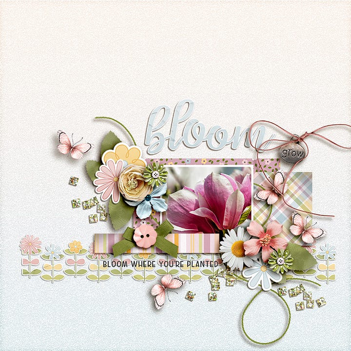 Spring Blooms Scrapbook