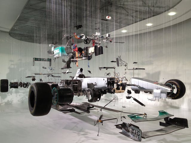 r/formula1 - suspended exploded F1 car r/formula1 - suspended exploded F1 car