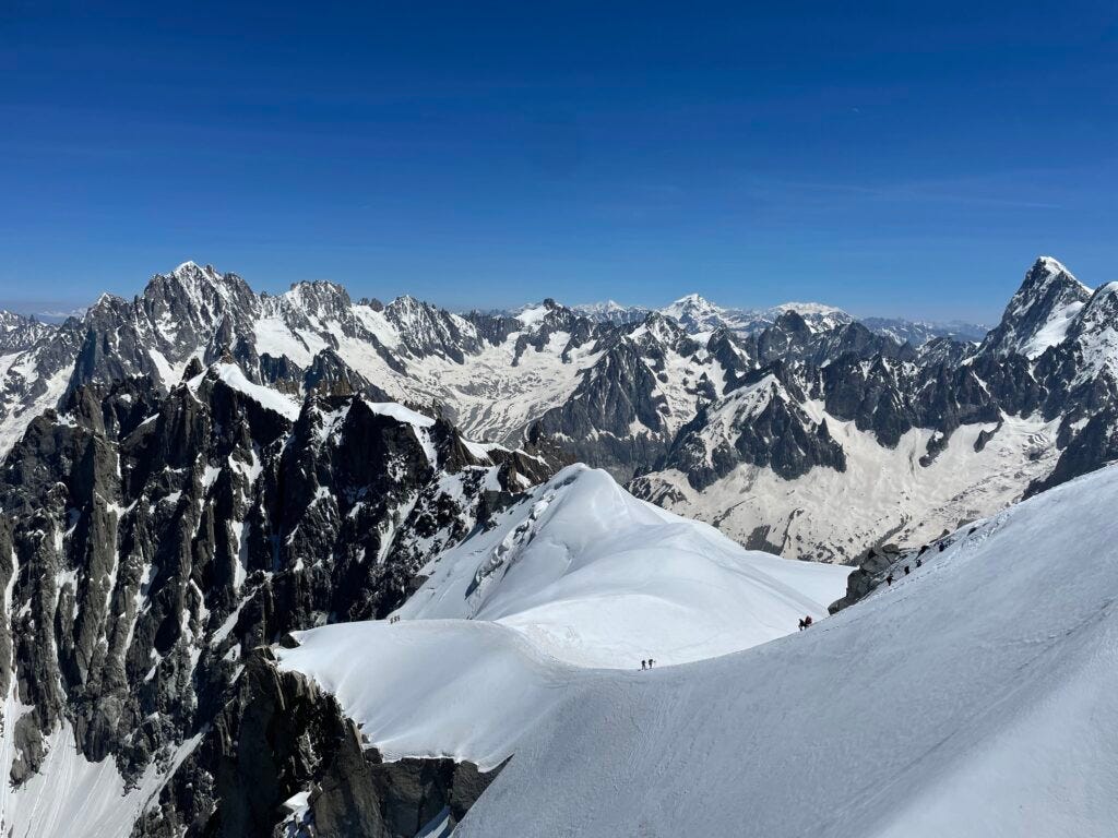 Mont Blanc Hikers