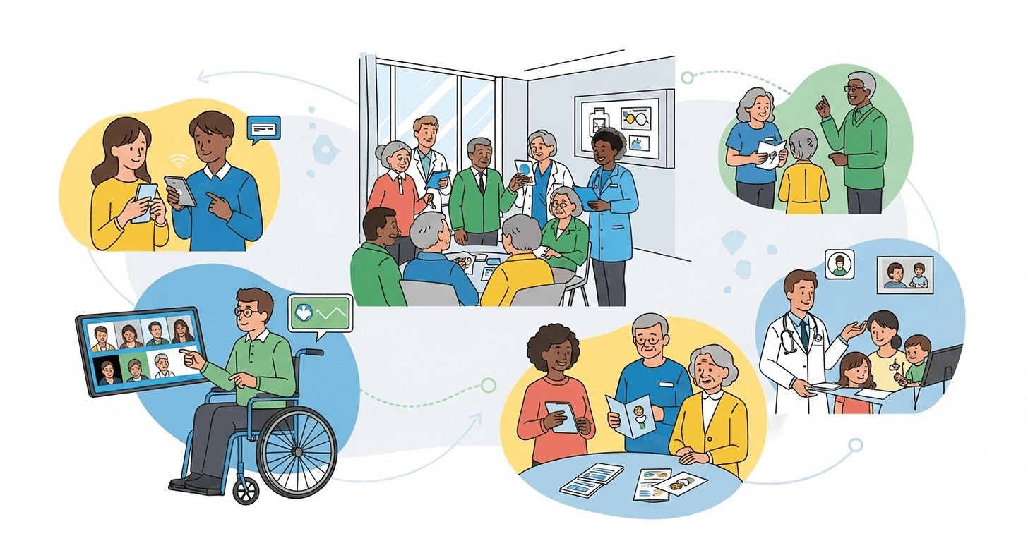 Community health education and engagement concept