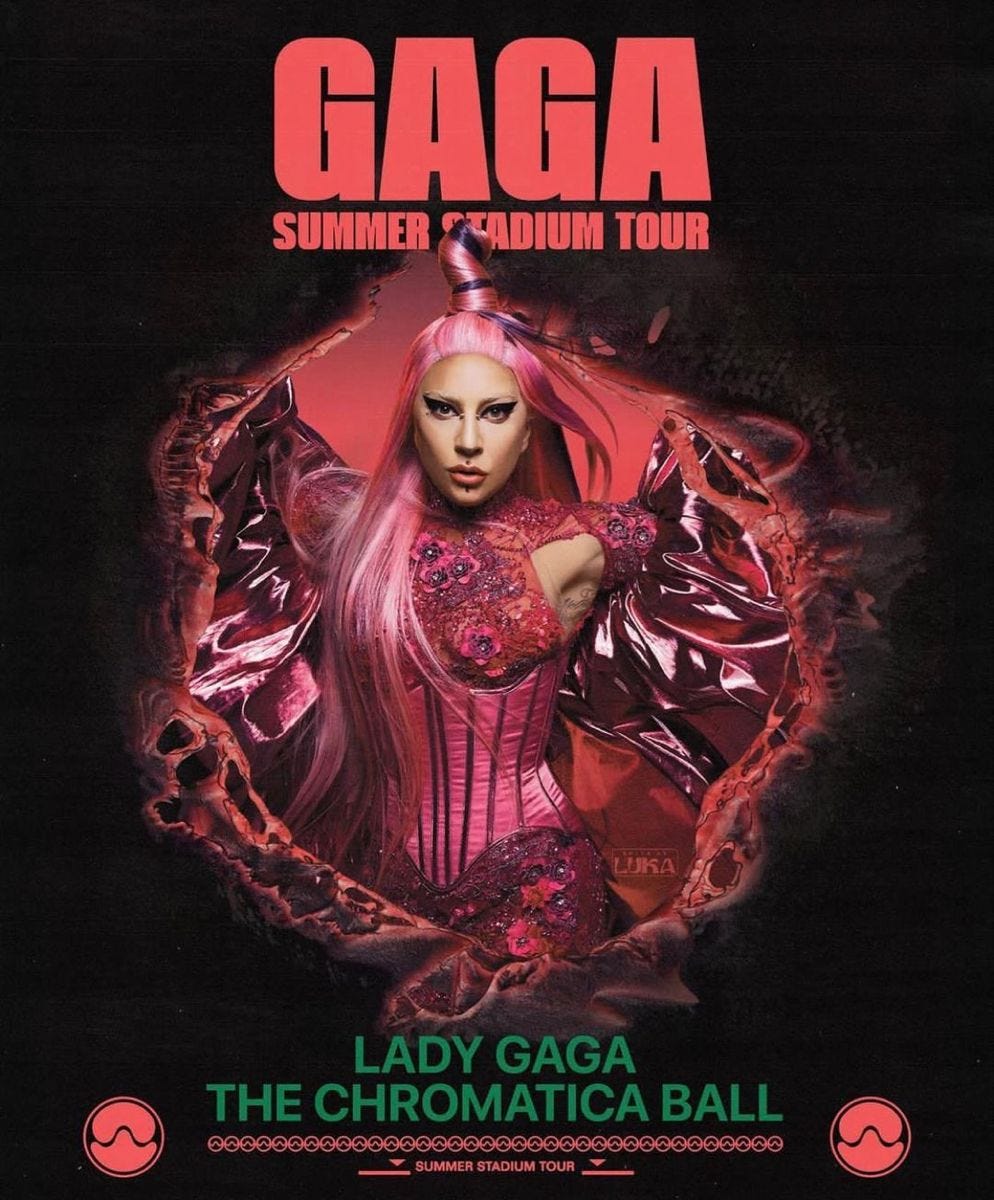 Chromatica Ball Tour Poster | Lady gaga, Tour posters, Gaga