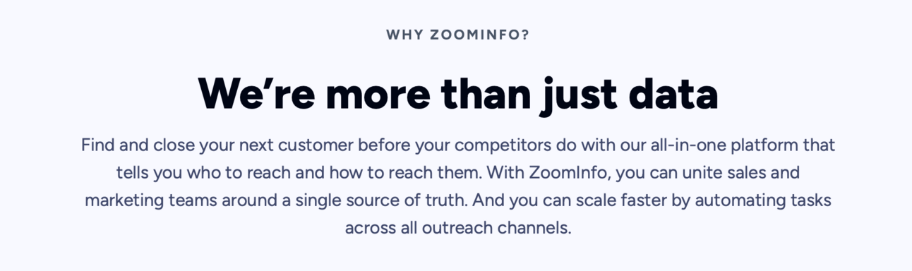 ZoomInfo claim ZoomInfo claim