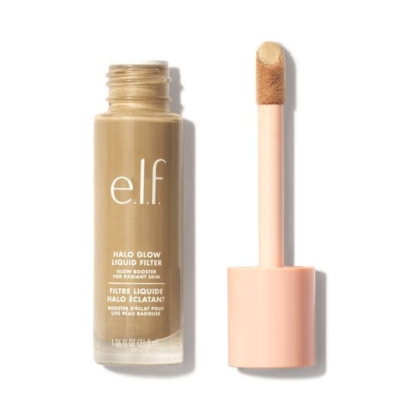 elf halo glow liquid filter in shade 3.5 medium neutral olive