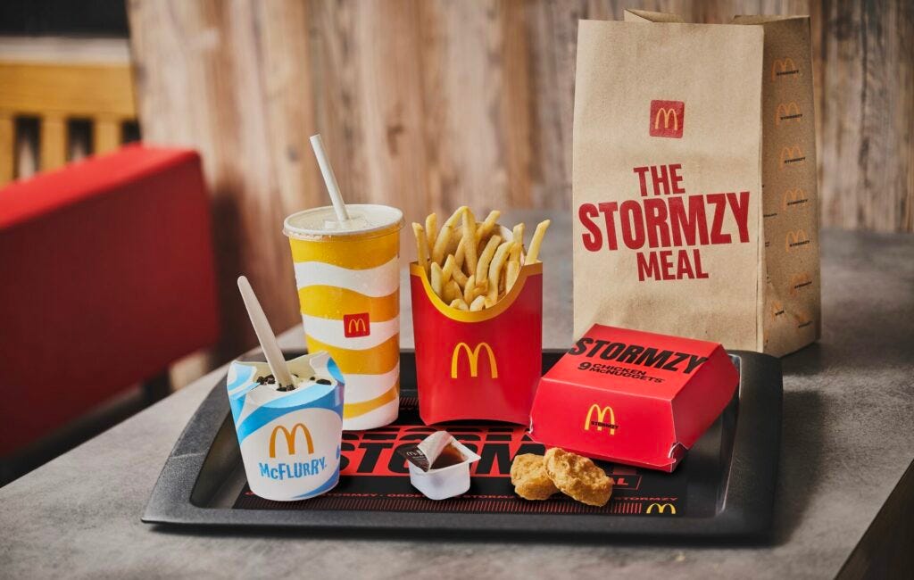 Stormzy teams up with McDonald's to launch Famous Order meal