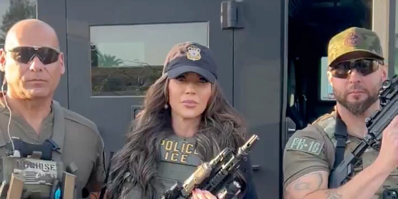 BREAKING: Congress is readying Articles of Impeachment for Cosplaying DHS Secretary, Kristi Noem