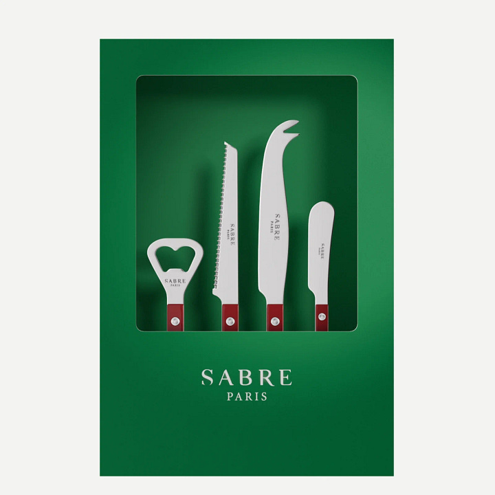 Links: apéroset van Sabre, rechts: wandvaas La Soufflerie, foto's: Sabre & La Soufflerie.