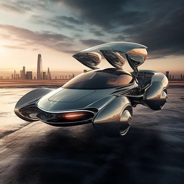 AI predicts they'll be flying cars in 2073