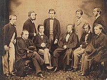 Algernon Charles Swinburne with nine of his peers at Oxford Algernon Charles Swinburne with nine of his peers at Oxford