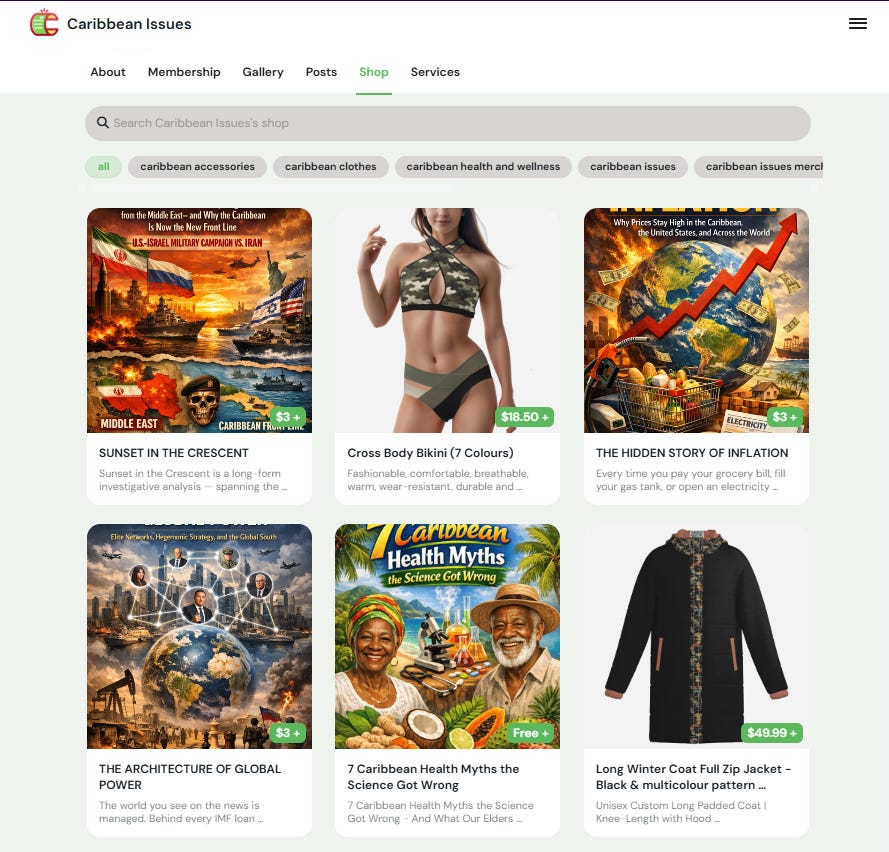 Caribbean Issues Shop