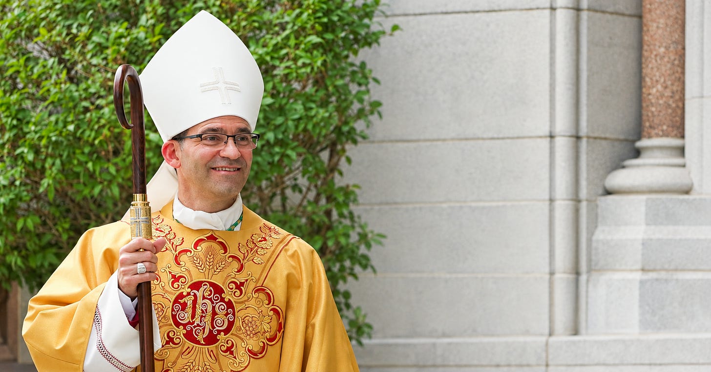 Bishop Michael Saporito on the day of his episcopal ordination in Newark