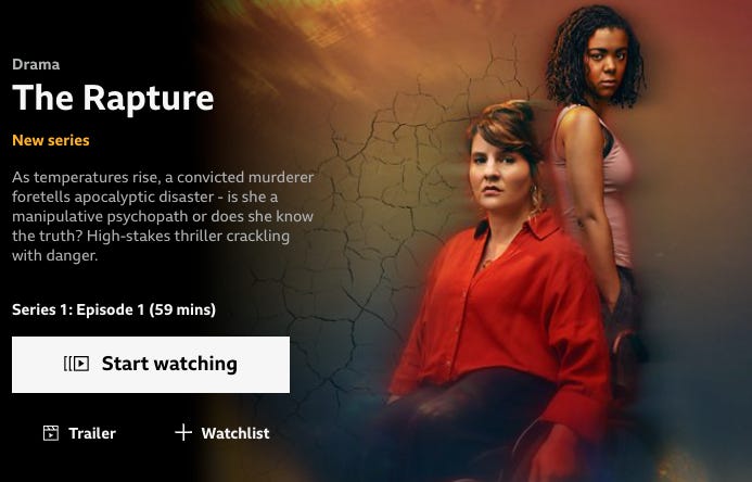BBC new drama "The Rapture" used climate change storytelling consultants