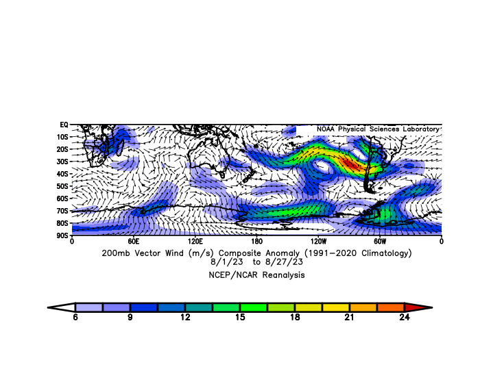 Weather Images 500mb Geopotential Height & Jetstream Wind