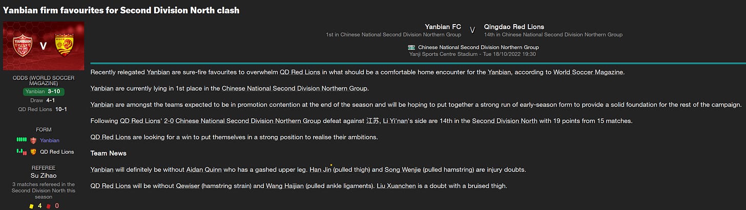 Football Manager 2023 Match Preview