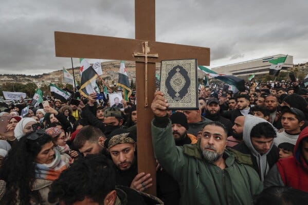 Syrian Christians want their identity and freedoms protected in any new  constitution, envoy says | AP News