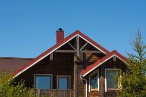 a wood sided house