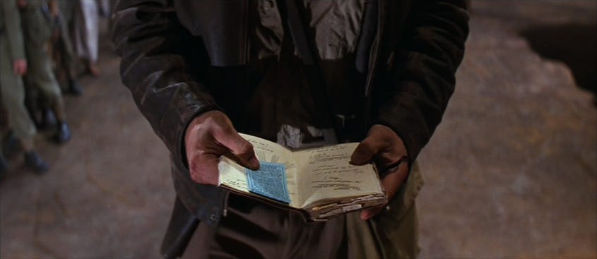INDIANA JONES Diary Hero Prop Replica, Hand made