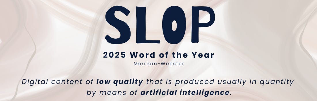 SLOP word of the year 2025