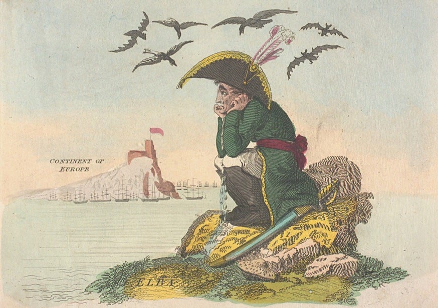 The Sorrows of Boney, or Meditations in the Island of Elba Source: McGill University