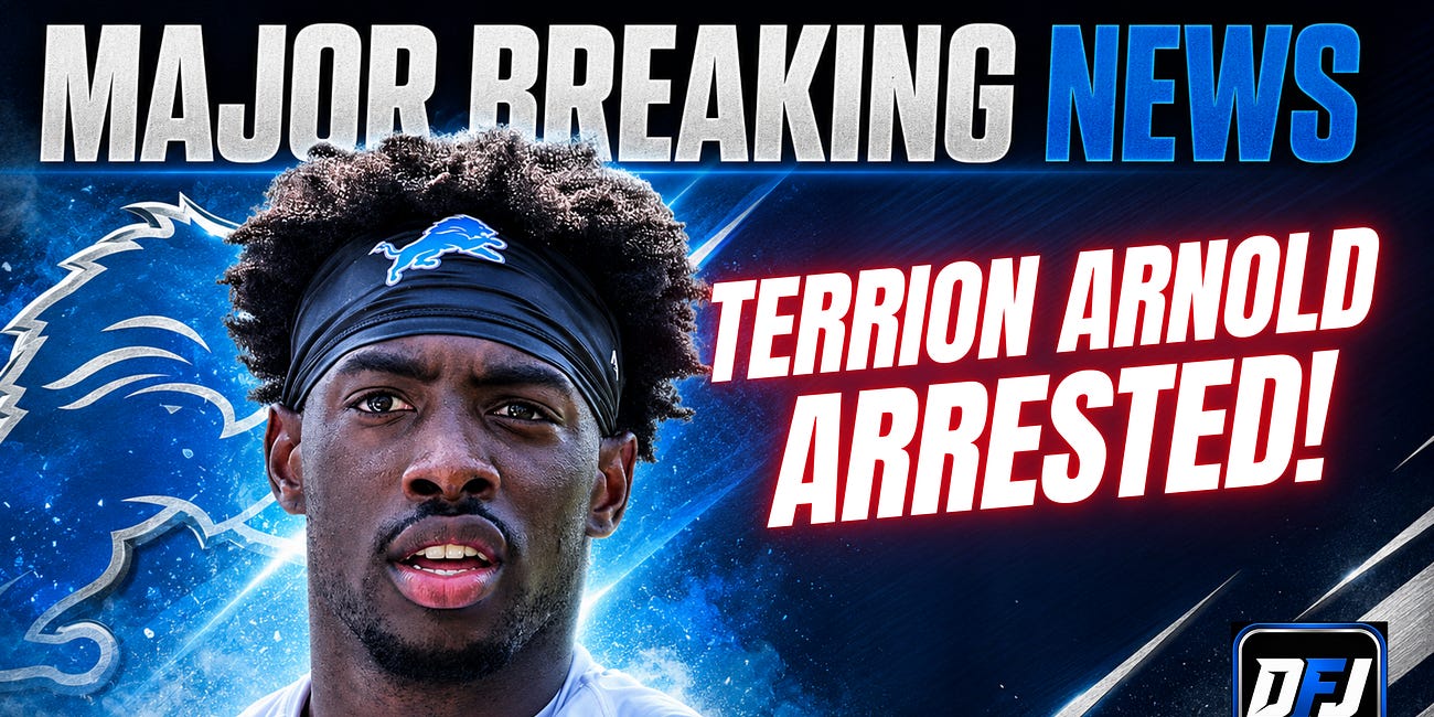 Terrion Arnold's Arrest Changes Detroit Lions Outlook For 2026
