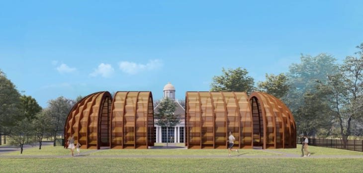 An artist's impression of this year's Serpentine Pavilion An artist's impression of this year's Serpentine Pavilion
