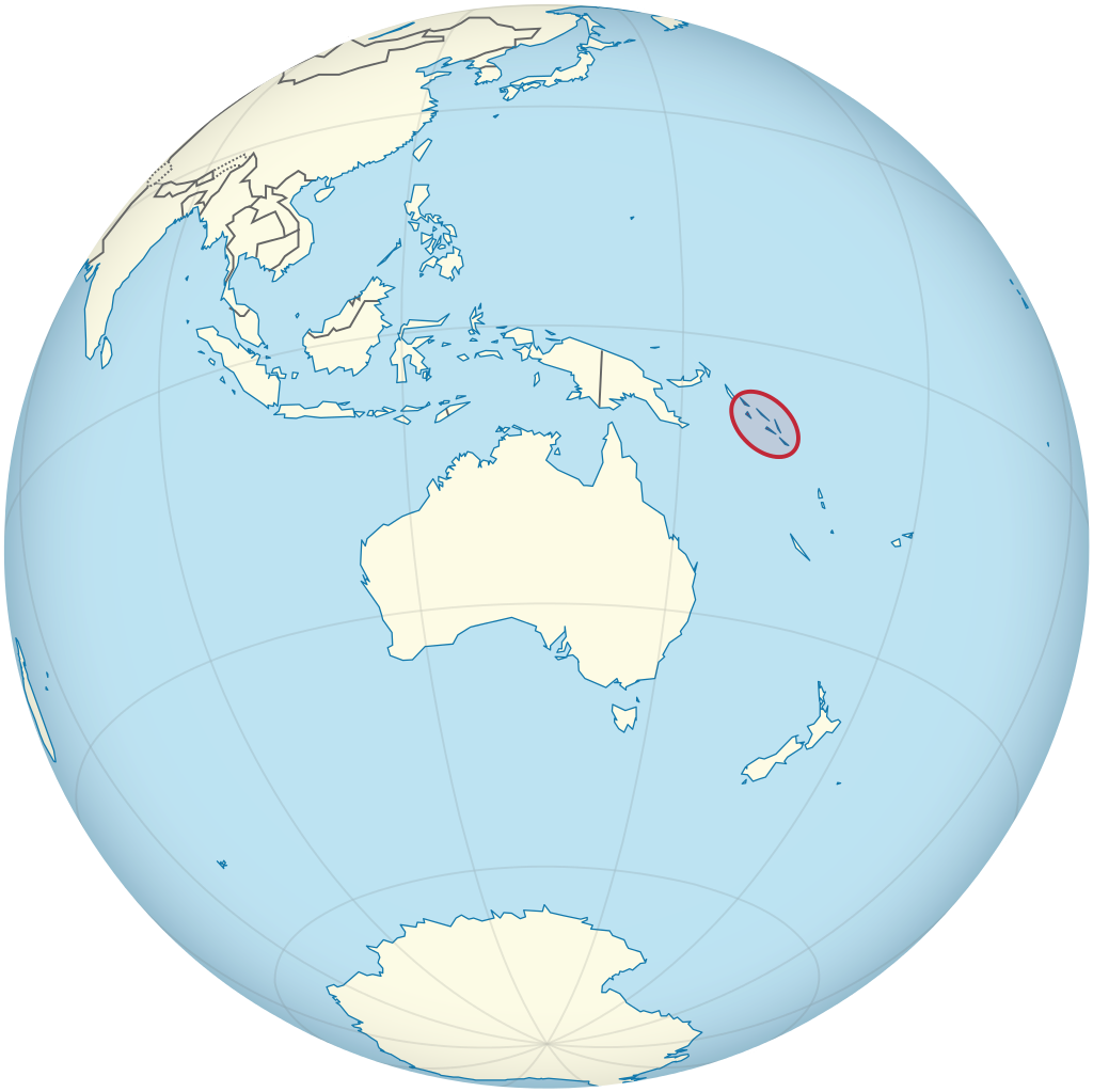 Location of Solomon Islands