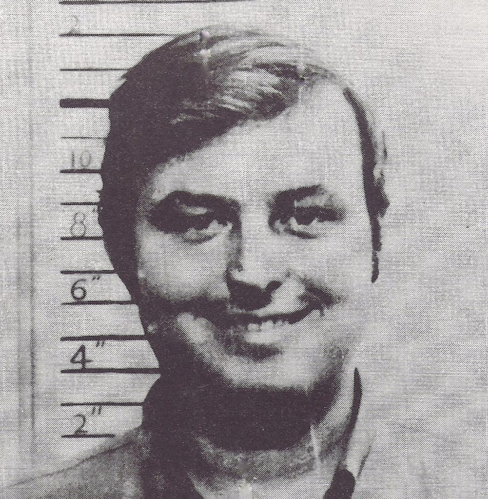 The police applicant photo of Gerard Schaefer. He got the job, but was fired for gathering info on female traffic violators to call them for dates. After taking a new police job, he was convicted of killing two teenage girls. He is now suspected of up to 26 other murders, Florida, 1970.