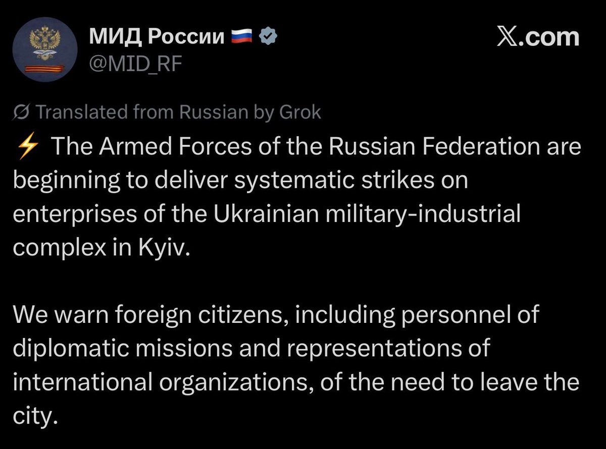 Russia Tells Western Diplomats to Flee Kiev, Announces Campaign of ...