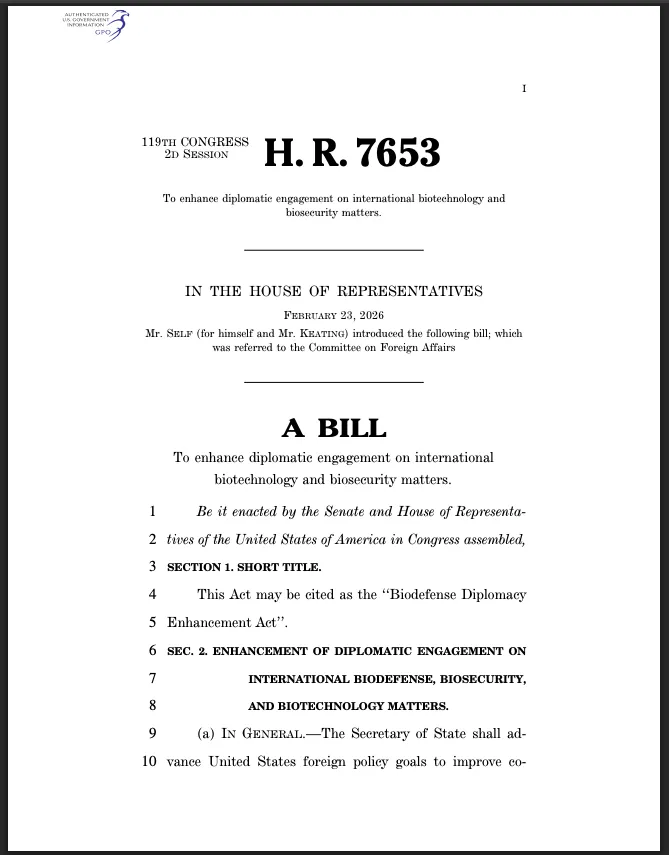 Neuer Bundesgesetzentwurf genehmigt geheime NATO-Strategie zum Einsatz von Gentechnik im Zusammenhang mit Biowaffen