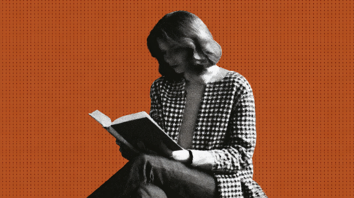 Woman reading book Woman reading book