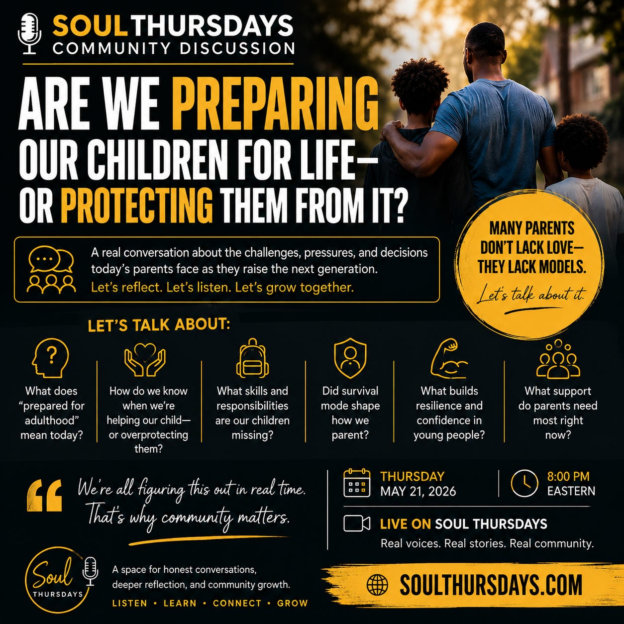 LIVE NOW w/ Protection vs Preparation PARENTING DISCUSSION!