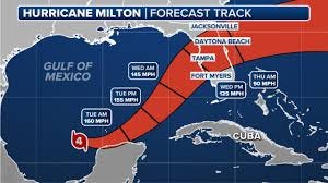 Tracking Hurricane Milton's path, now a ...