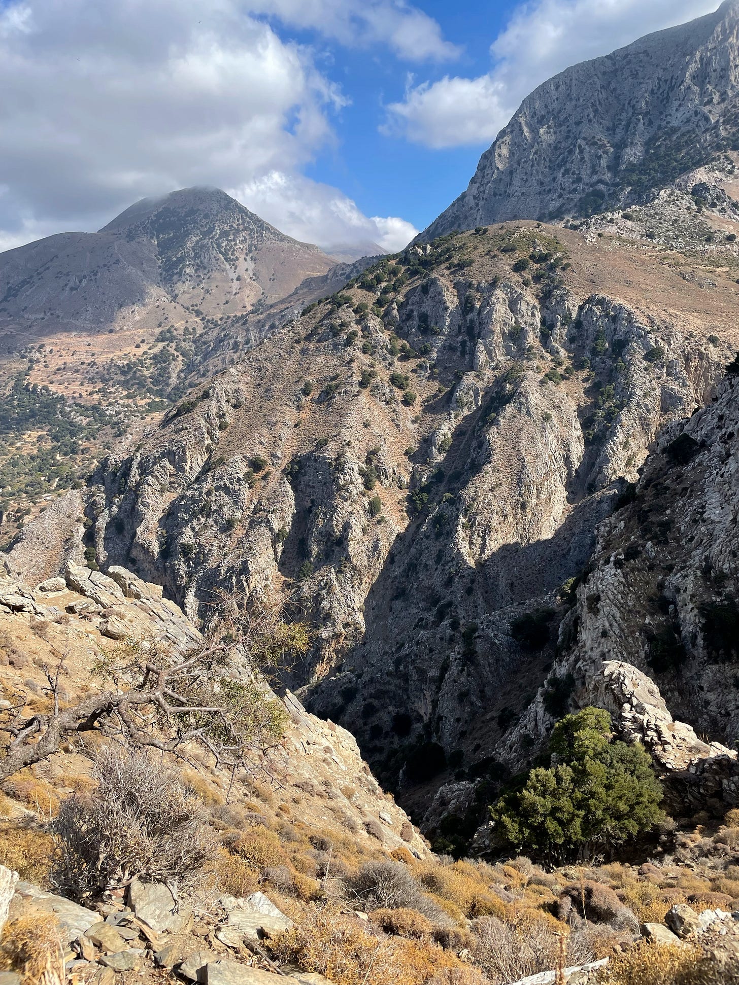 There was a gorge off to one side.