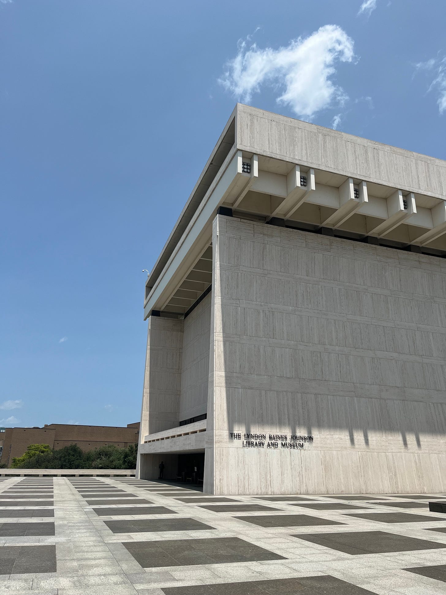 Outside of Lyndon B. Johnson library