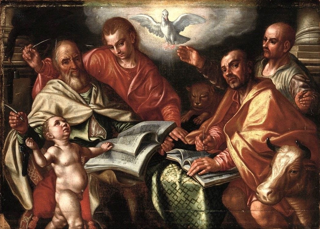 The Four Evangelists Writing the Gospels, by Pieter Aertsen