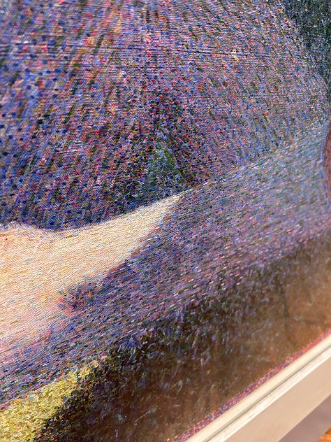 Details of George Seurat's Sunday at la Grande Jatte