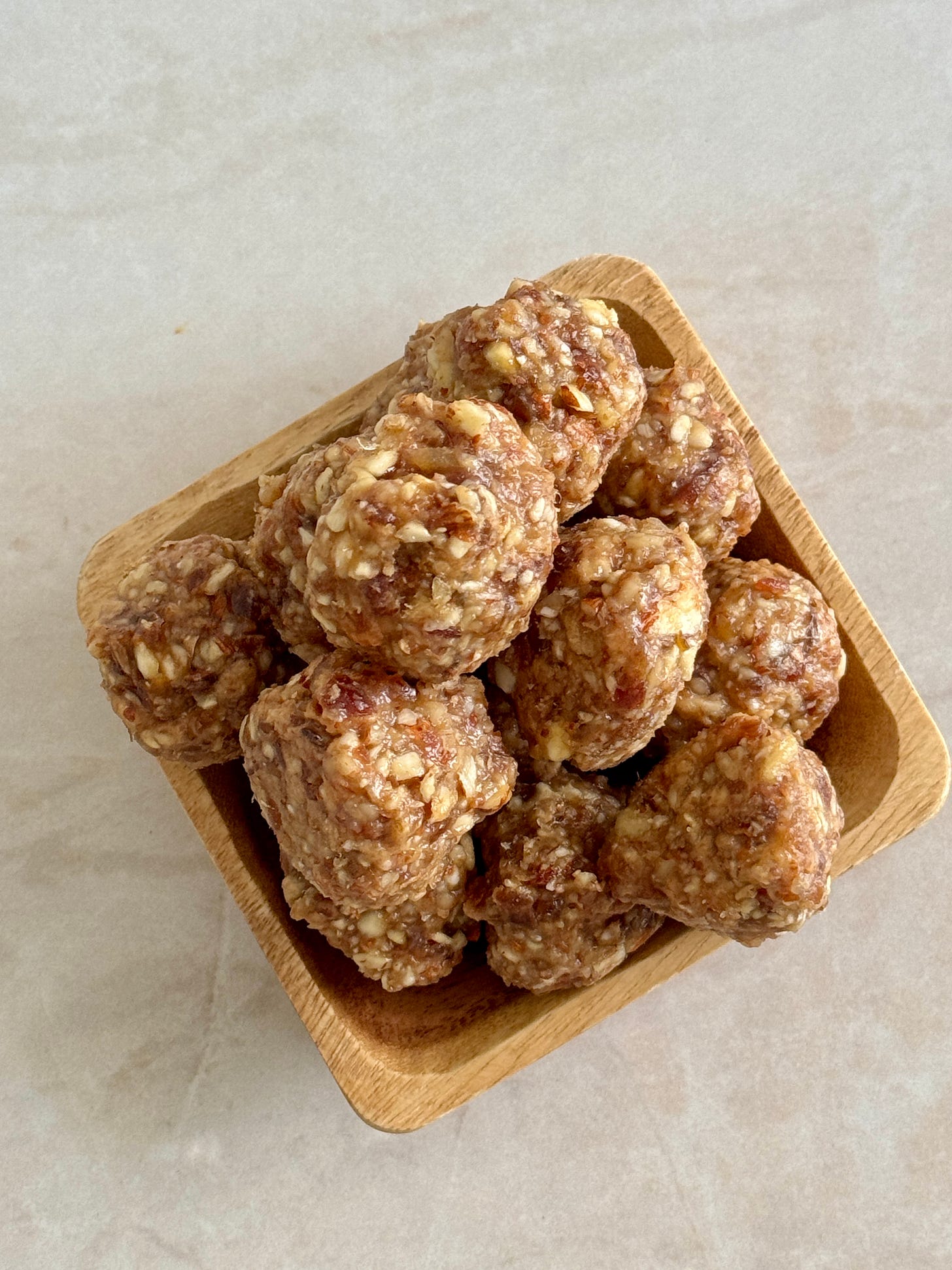 Salted caramel protein balls