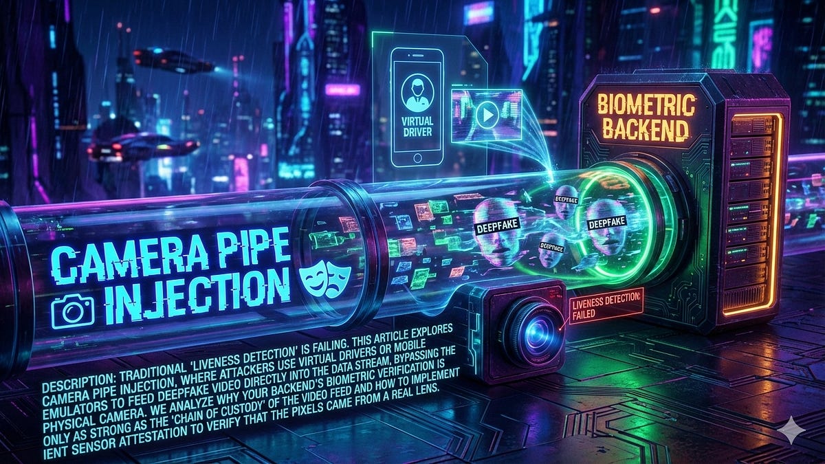 Camera Pipe Injection: Why Your Biometric Backend is Fed Fake Data